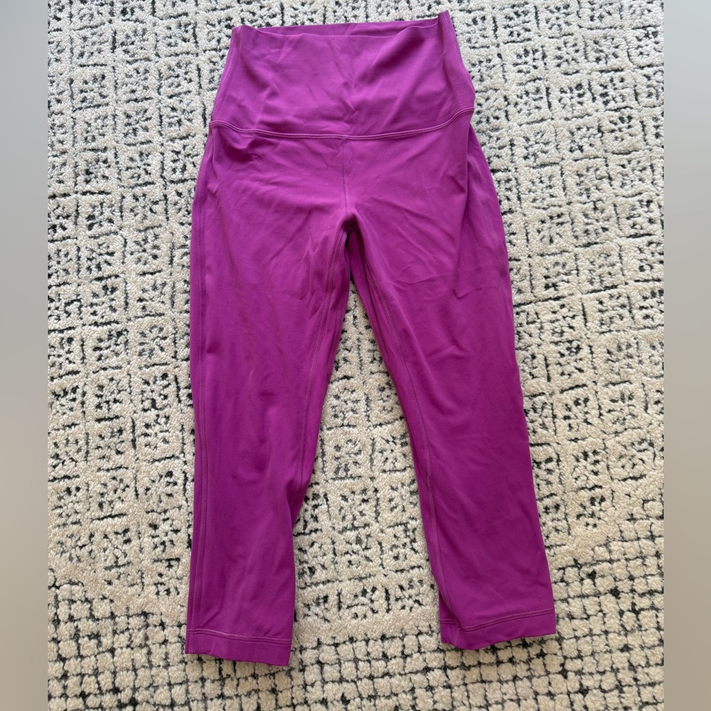 Lululemon high rise leggings, crop length